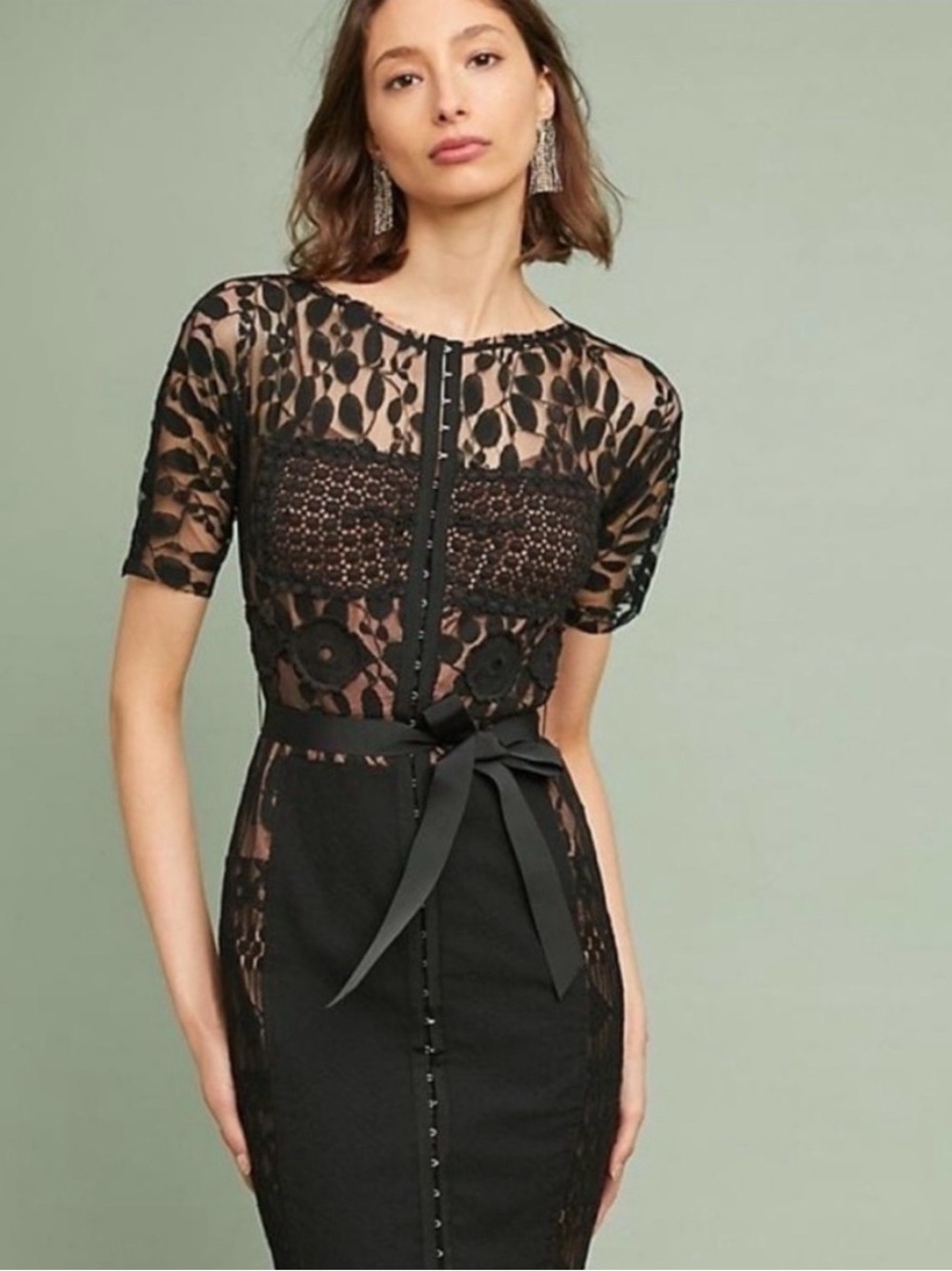 Beguile by Byron Lars Cocktail Midi Dress size 6